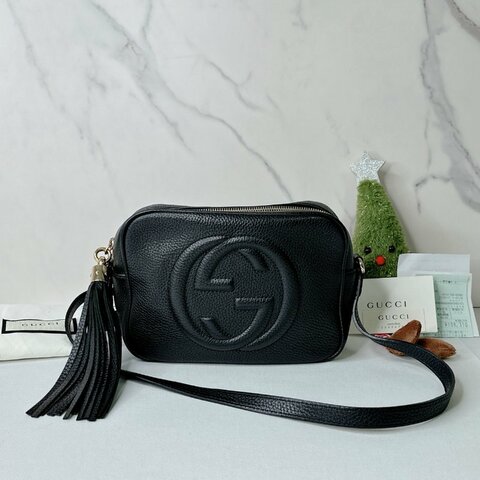 GUCCI SOHO牛皮相機包