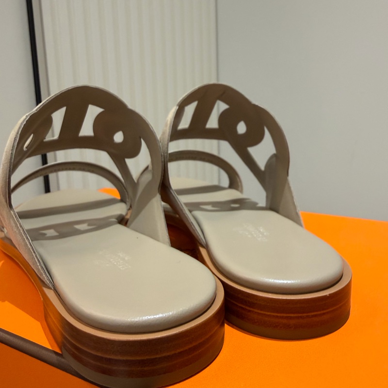 愛馬仕 涼鞋可當拖鞋 -38號-3