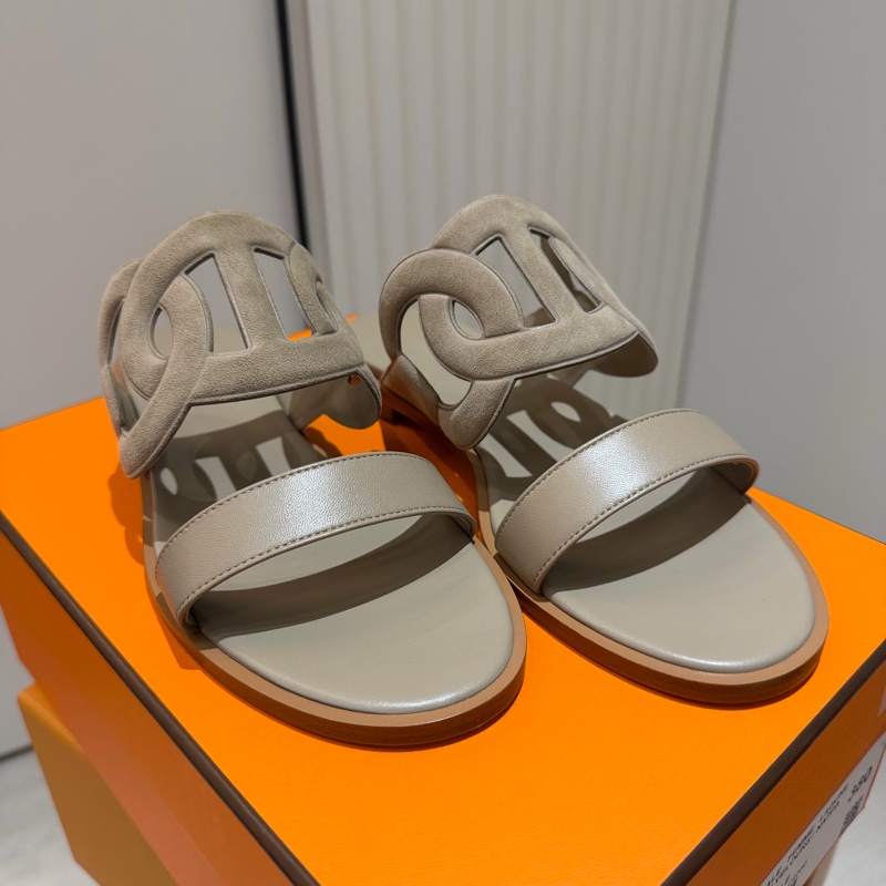 愛馬仕 涼鞋可當拖鞋 -38號-5