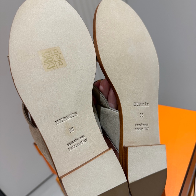 愛馬仕 涼鞋可當拖鞋 -38號-6
