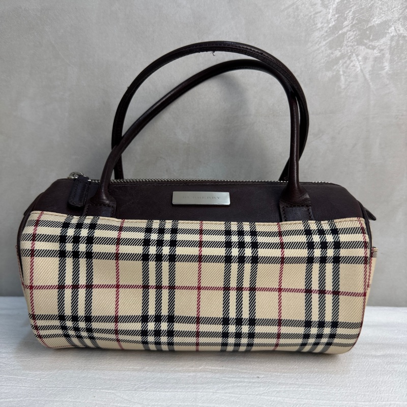 Burberry 經典格紋圓筒包-2