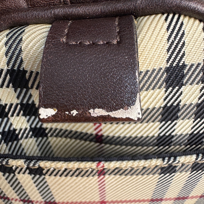 Burberry 經典格紋圓筒包-9