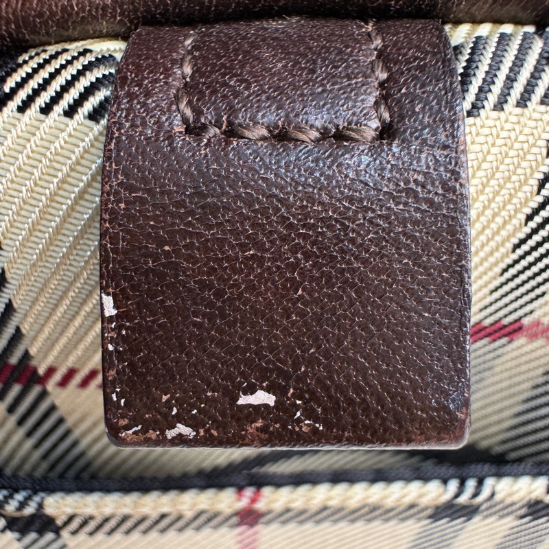 Burberry 經典格紋圓筒包-10