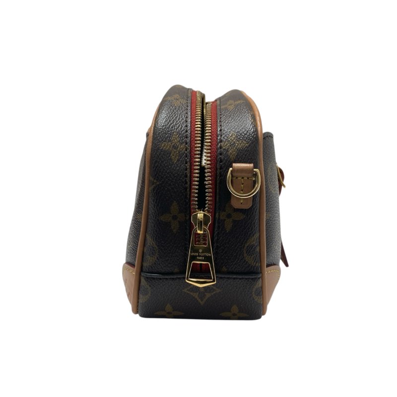 LOUIS VUITTON 路易威登 M45528 MONOGRAM DEAUVILLE MINI側背包 帆布老花 棕色 金釦-3