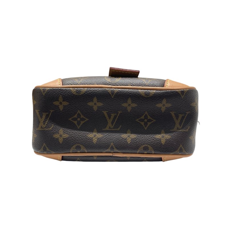 LOUIS VUITTON 路易威登 M45528 MONOGRAM DEAUVILLE MINI側背包 帆布老花 棕色 金釦-5
