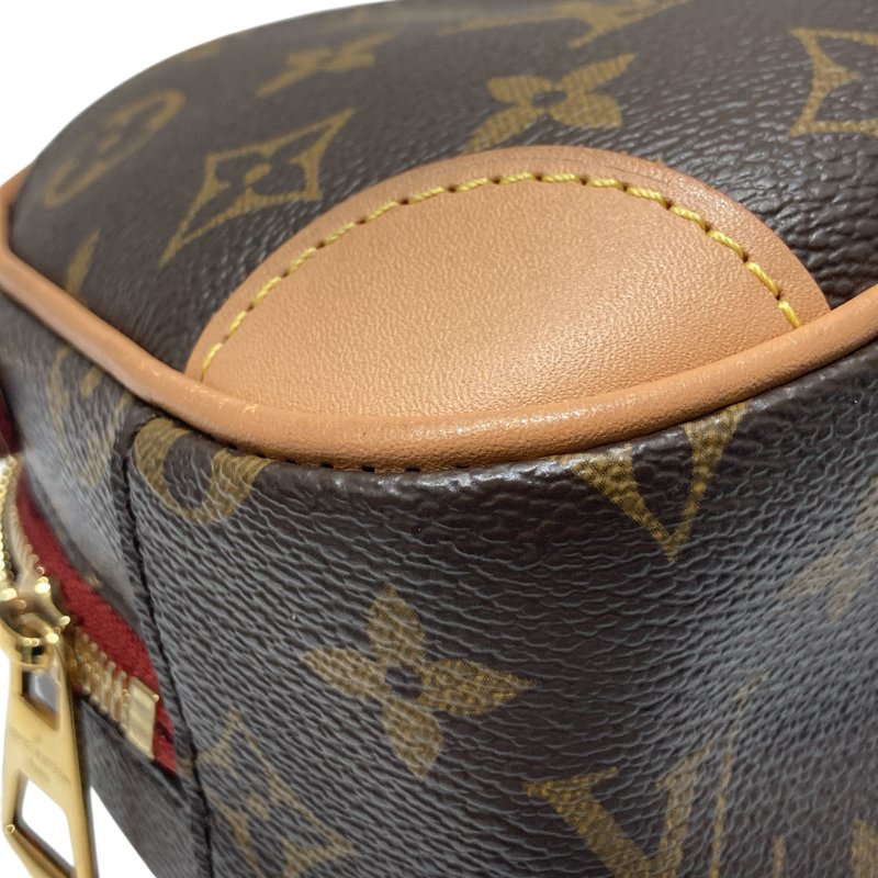 LOUIS VUITTON 路易威登 M45528 MONOGRAM DEAUVILLE MINI側背包 帆布老花 棕色 金釦-7