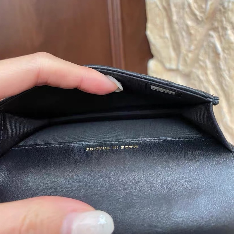 【97新 ✨ 全網最低價】 香奈兒Chanel 黑金 羊皮 mini 手柄 小小廢包  王心凌同款（下單前先詢問庫存❗️）-10