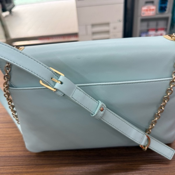 agnes b. Voyage 皮革 鏈條肩背包 大款-1