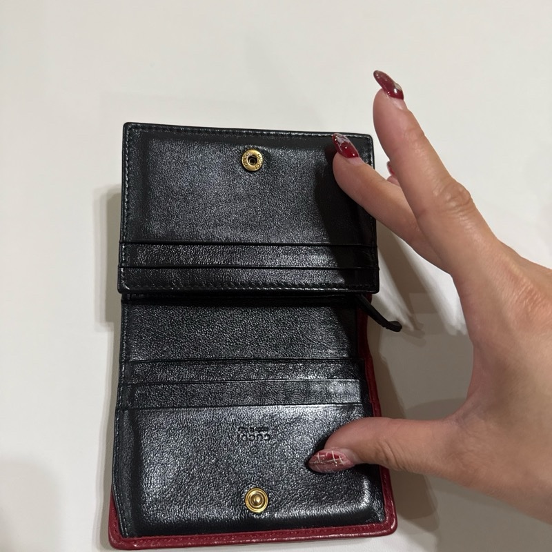 Gucci 撞色短夾-11