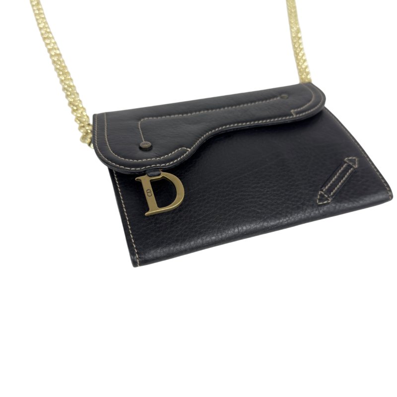 DIOR *自加鏈＞送無品牌扣＋無品牌鏈帶* 中古 Saddle 馬鞍 斜揹袋-9