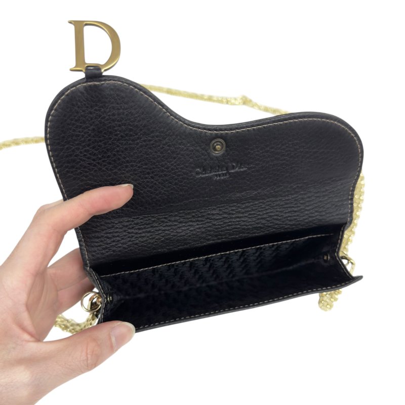 DIOR *自加鏈＞送無品牌扣＋無品牌鏈帶* 中古 Saddle 馬鞍 斜揹袋-15