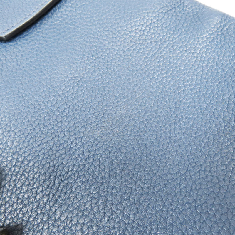 寶石藍色 TOGO皮革 Birkin 40 柏金包 手提包 口F刻 銀扣【HERMES 愛馬仕】-18