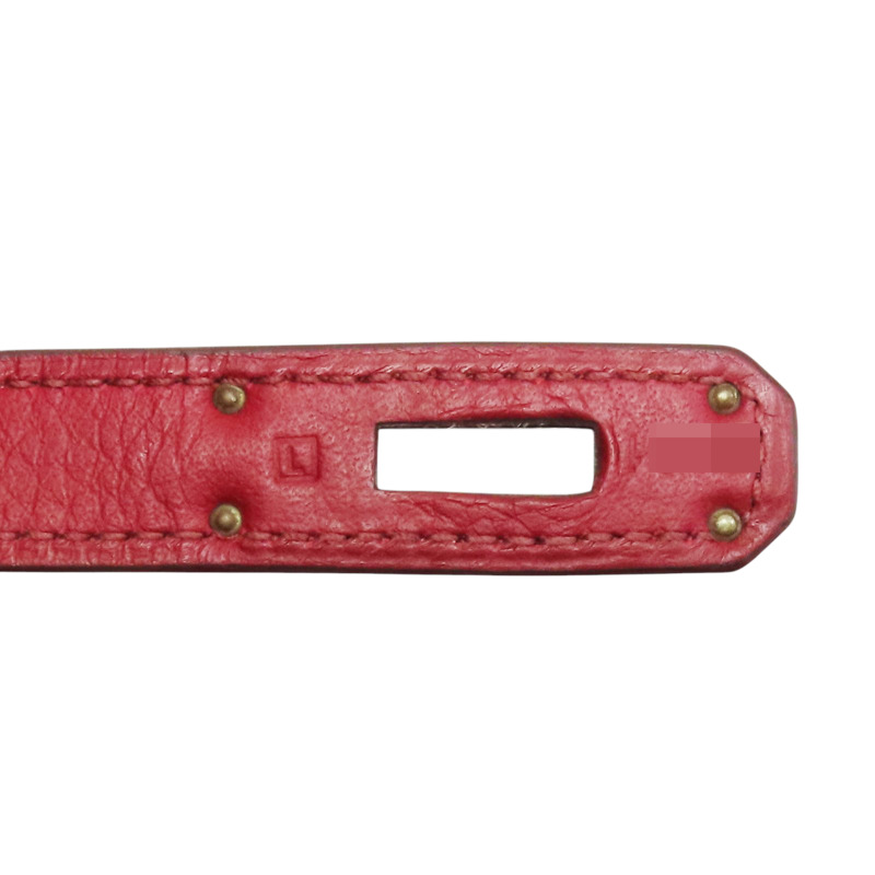 石榴紅 TC牛皮 Kelly 32 兩用包 □L刻 銀釦【HERMES 愛馬仕】-7