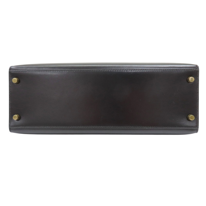 黑色 BOX牛皮 Kelly 32 凱莉包 兩用包 〇V刻 金釦【HERMES 愛馬仕】-3