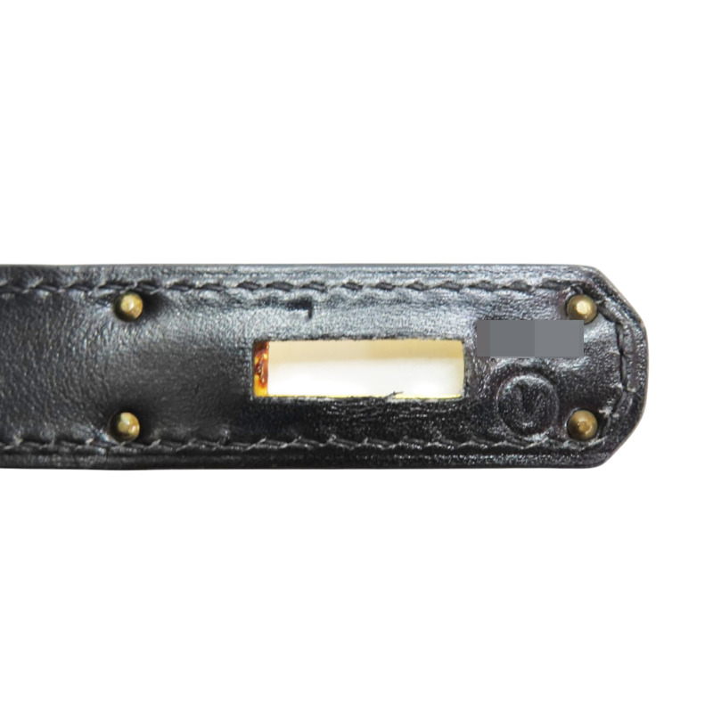 黑色 BOX牛皮 Kelly 32 凱莉包 兩用包 〇V刻 金釦【HERMES 愛馬仕】-6