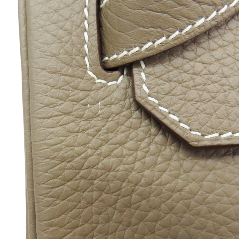 大象灰 Clemance牛皮 Birkin 35 柏金包 手提包 □P刻 銀扣【HERMES 愛馬仕】-15