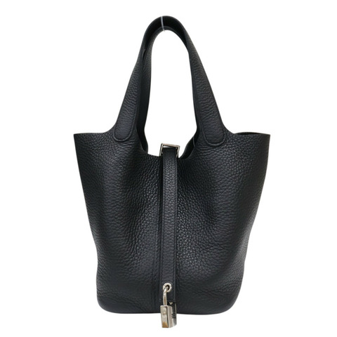 黑色 TC牛皮 Picotin Lock 18 手提包 Z刻 銀釦【HERMES 愛馬仕】