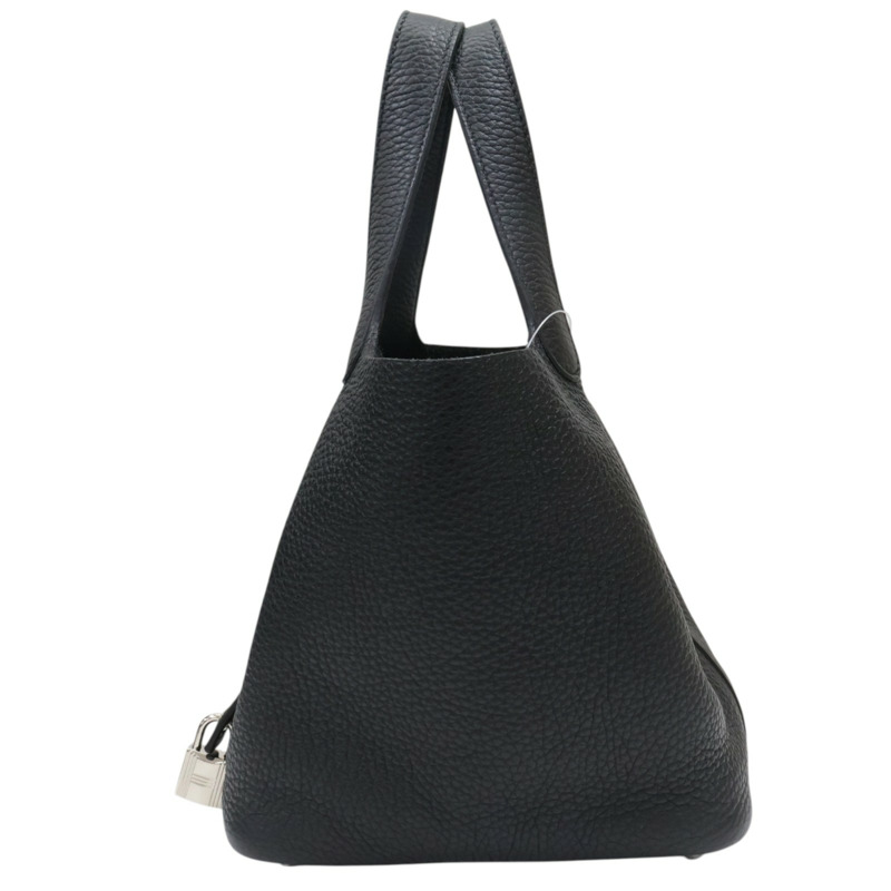 黑色 TC牛皮 Picotin Lock 18 手提包 Z刻 銀釦【HERMES 愛馬仕】-1