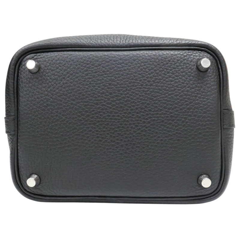 黑色 TC牛皮 Picotin Lock 18 手提包 Z刻 銀釦【HERMES 愛馬仕】-3