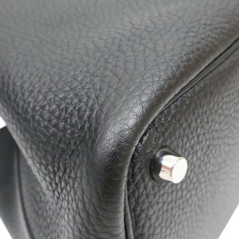 黑色 TC牛皮 Picotin Lock 18 手提包 Z刻 銀釦【HERMES 愛馬仕】-8