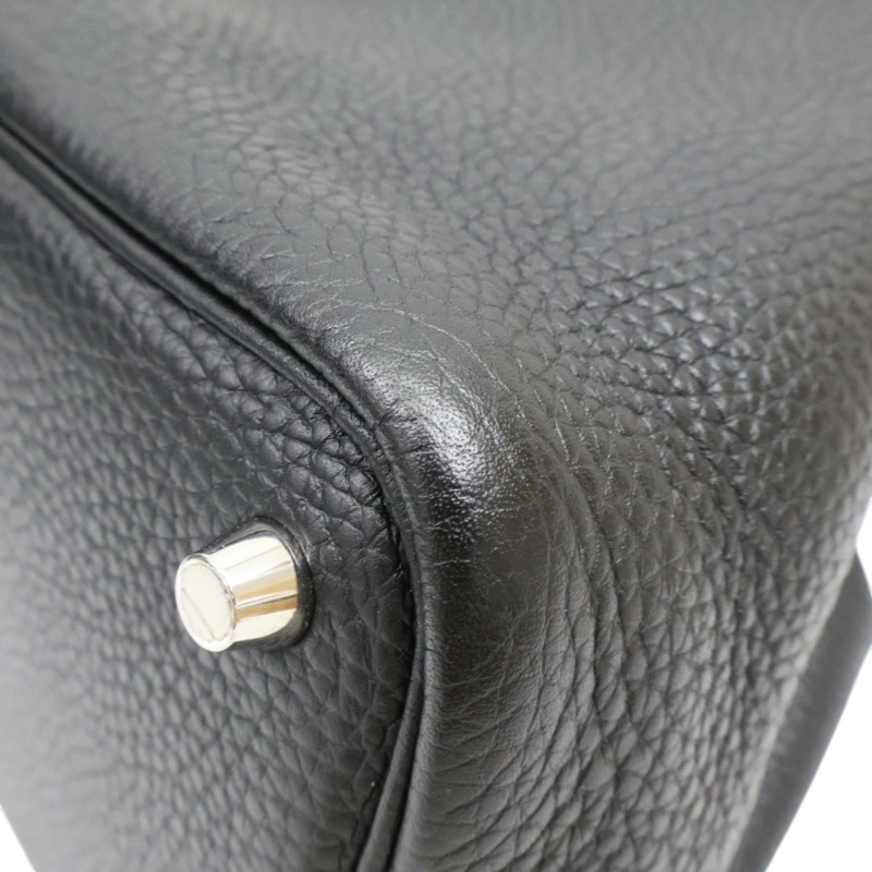 黑色 TC牛皮 Picotin Lock 18 手提包 Z刻 銀釦【HERMES 愛馬仕】-9