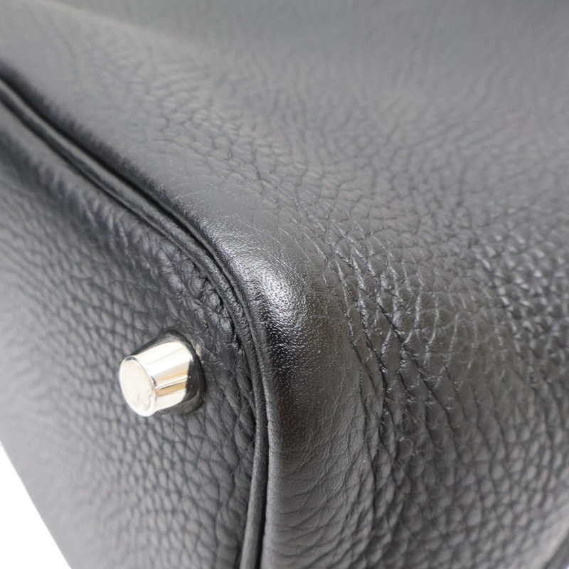 黑色 TC牛皮 Picotin Lock 18 手提包 Z刻 銀釦【HERMES 愛馬仕】-11