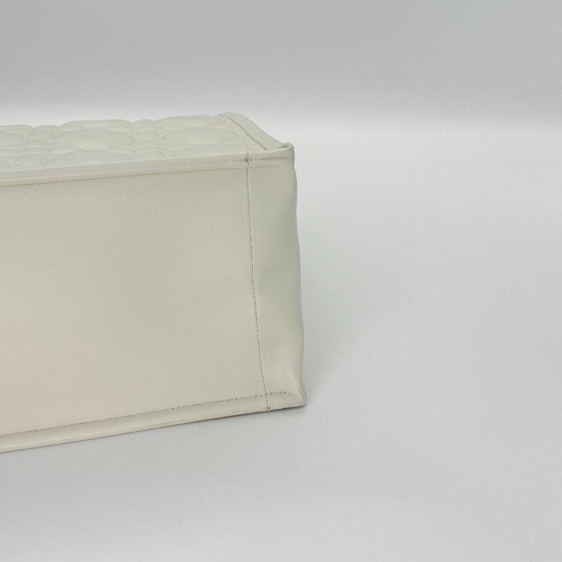 DIOR 迪奧 Book Tote 小牛皮 白色 中型手提單肩包-6