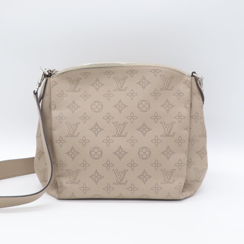 Louis Vuitton 路易威登 BABYLONE CHAIN BB MAHINA CALF SKIN  月亮女神 米灰色 牛皮 水桶包 手提包斜挎包-4