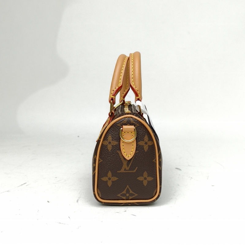 LOUIS VUITTON SpeedyNano16可拆卸肩帶老花PVC2024肩背包-1