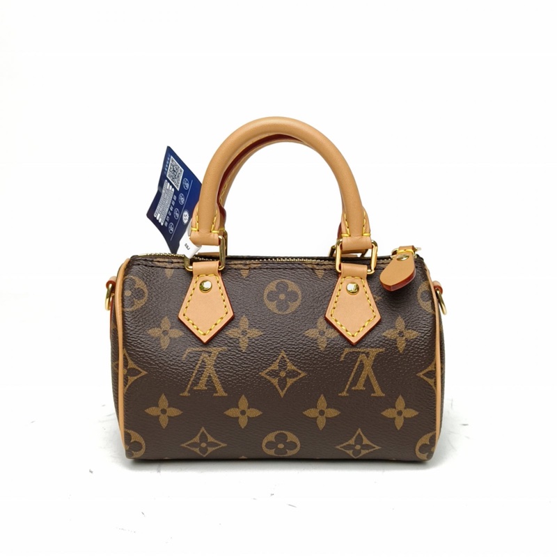 LOUIS VUITTON SpeedyNano16可拆卸肩帶老花PVC2024肩背包-2