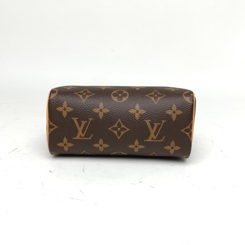 LOUIS VUITTON SpeedyNano16可拆卸肩帶老花PVC2024肩背包-3