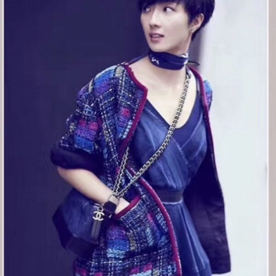 CHANEL 香奈兒 Gabrielle Hobo 中號流浪包 ｜藍色黑底金銀鍊｜專櫃購入｜全配保卡｜狀況極佳-3