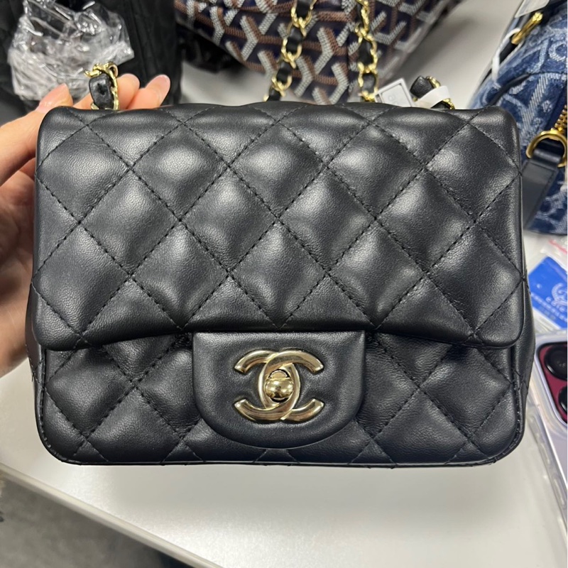 A級95成新 Chanel 經典方胖-0