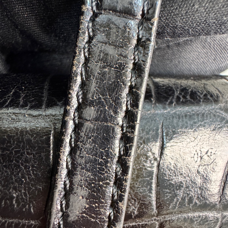 Balenciaga 經典鱷魚紋系列手提包-21