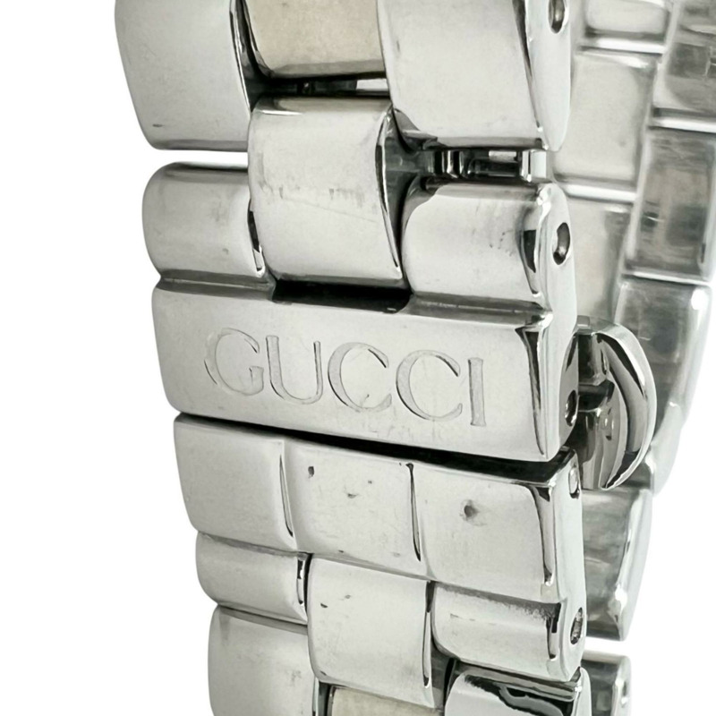 GUCCI G-Watch 3600 L 女士腕錶,不鏽鋼材質,銀色,粉米色,石英機芯,米色錶盤。-6