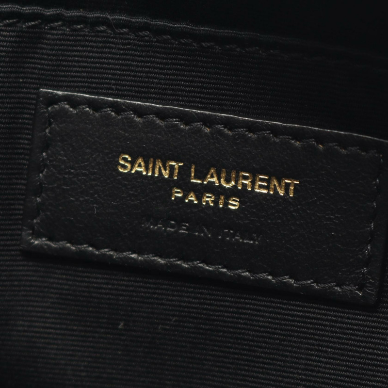 SAINT LAURENT PARIS LOU 斜背包單肩包 黑色皮革 二手 女士 YSL-3
