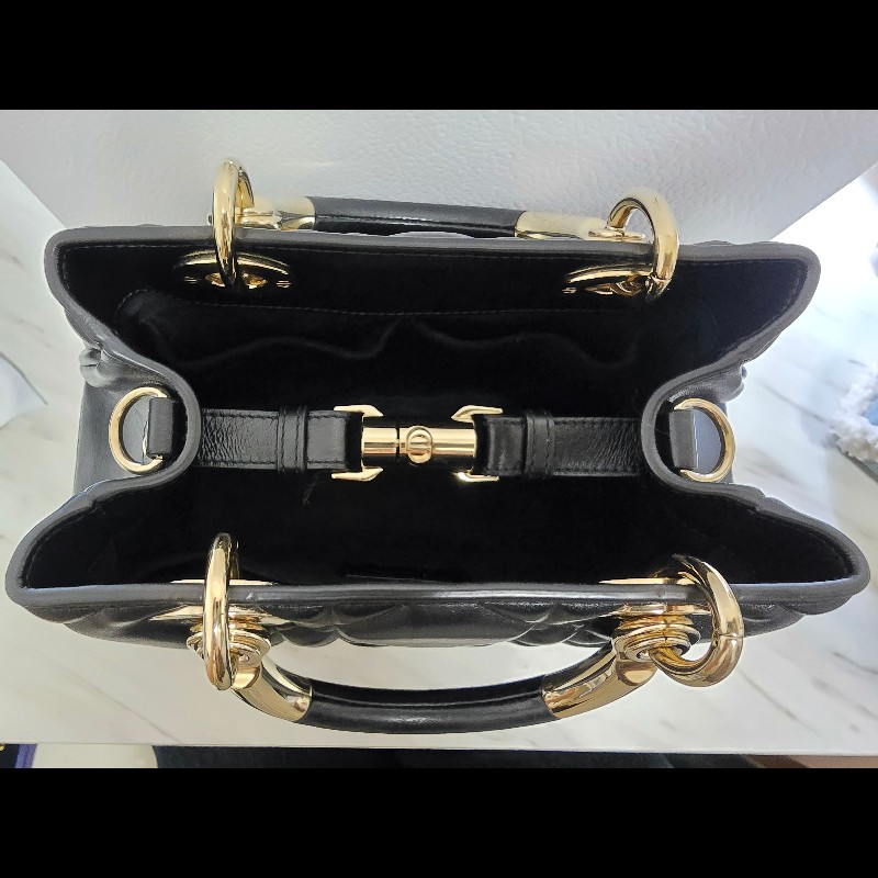 DIOR M0697 黑95.22中號（Christian Dior Lady 95.22）-4