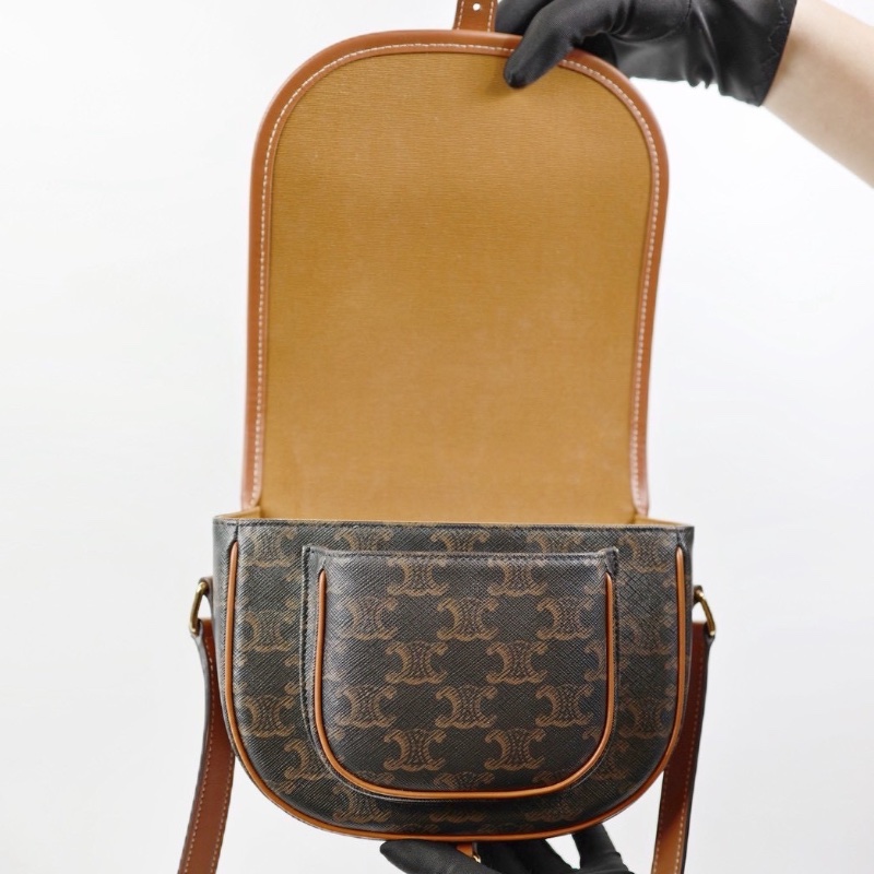 二手Celine Folco 馬鞍包-13