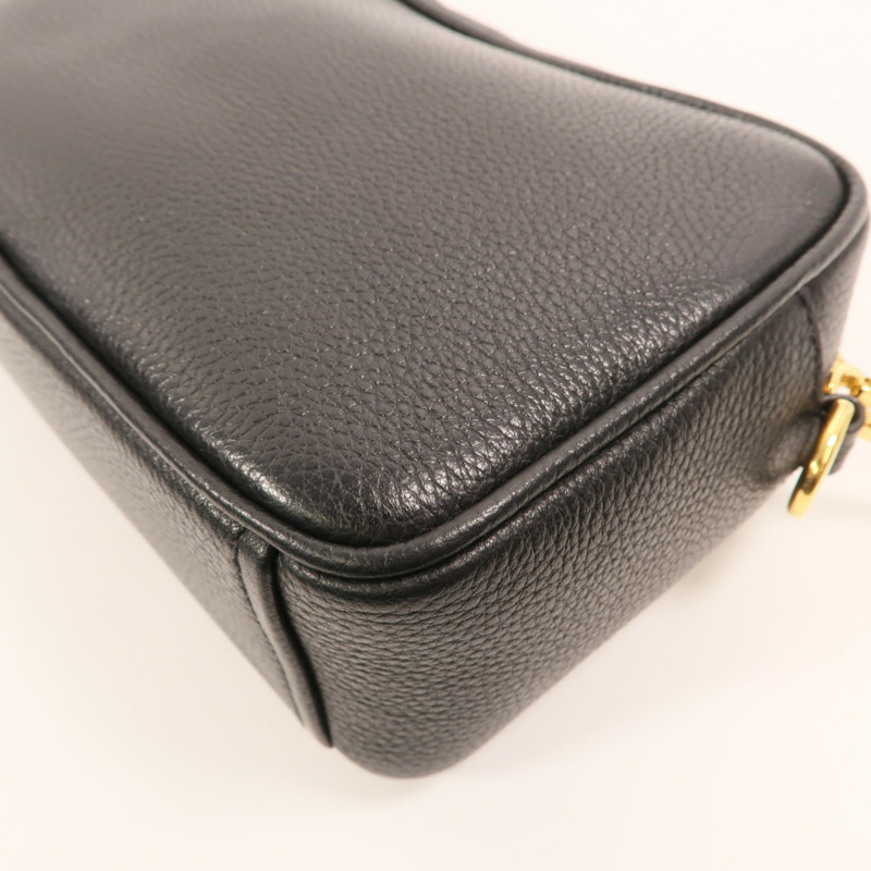 PRADA 牛皮皮革Camera Bag金扣肩背袋-11