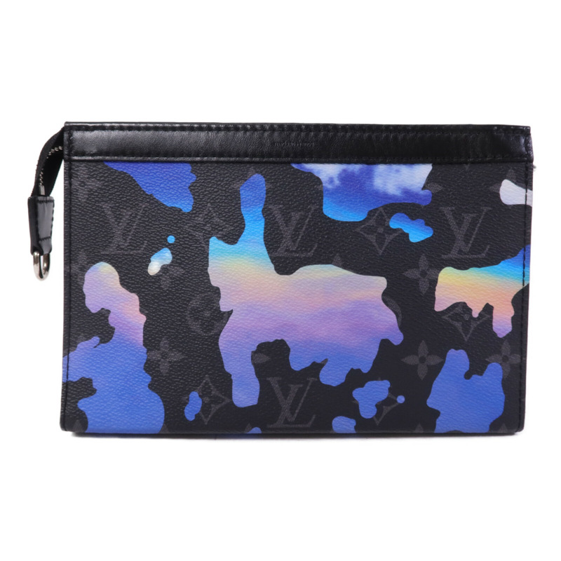 LOUIS VUITTON Monogram Eclipse Gaston Wearable Wallet銀扣肩背袋-1