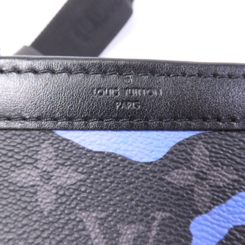 LOUIS VUITTON Monogram Eclipse Gaston Wearable Wallet銀扣肩背袋-5