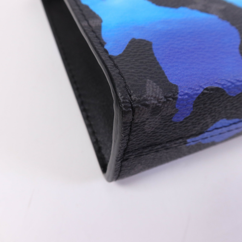 LOUIS VUITTON Monogram Eclipse Gaston Wearable Wallet銀扣肩背袋-9