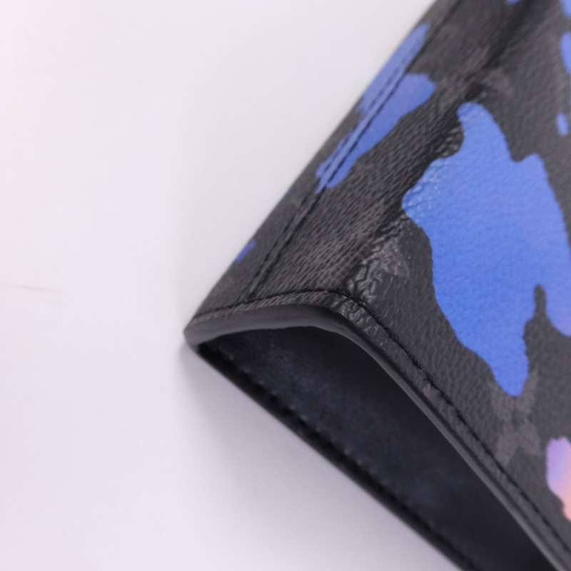 LOUIS VUITTON Monogram Eclipse Gaston Wearable Wallet銀扣肩背袋-10