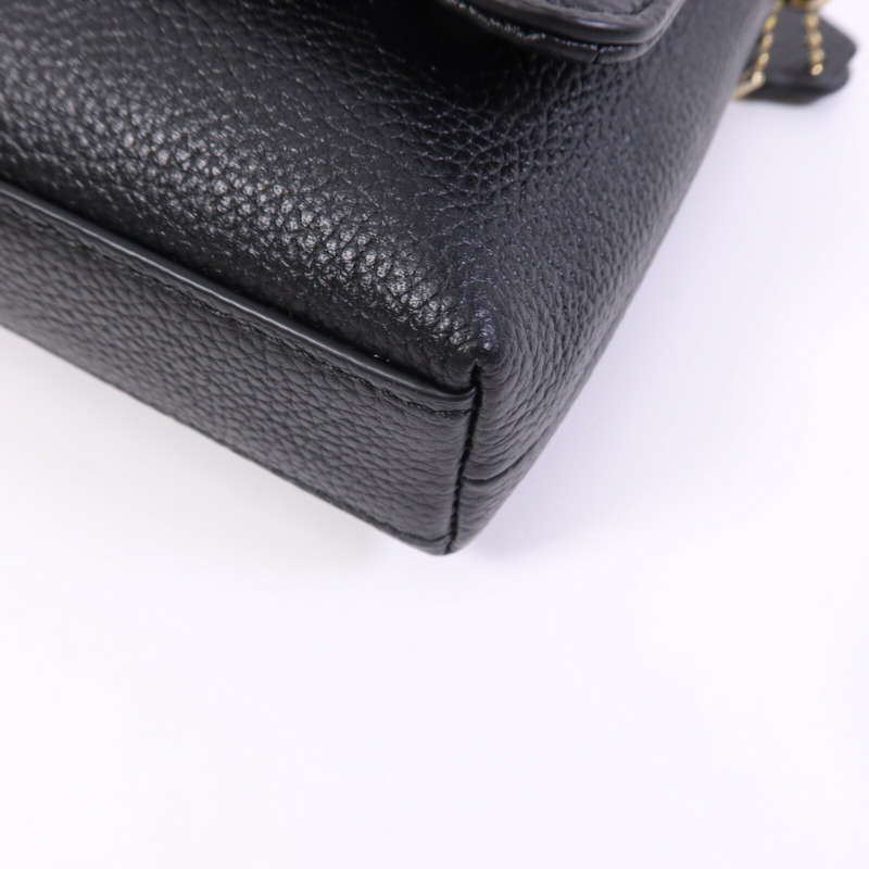 COACH 牛皮皮革Shoulder Bag金扣肩背袋-9