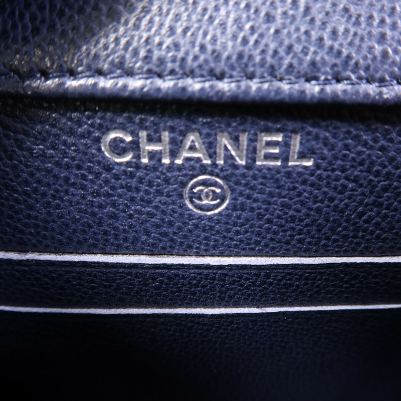 CHANEL 牛皮皮革Shoulder Bag銀扣鏈帶肩背袋-5