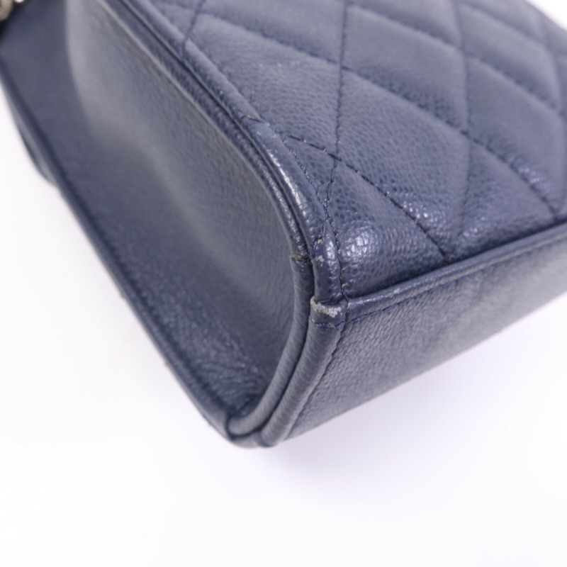 CHANEL 牛皮皮革Shoulder Bag銀扣鏈帶肩背袋-13