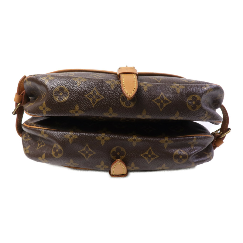 LOUIS VUITTON Monogram Saumur 30金扣肩背袋-3