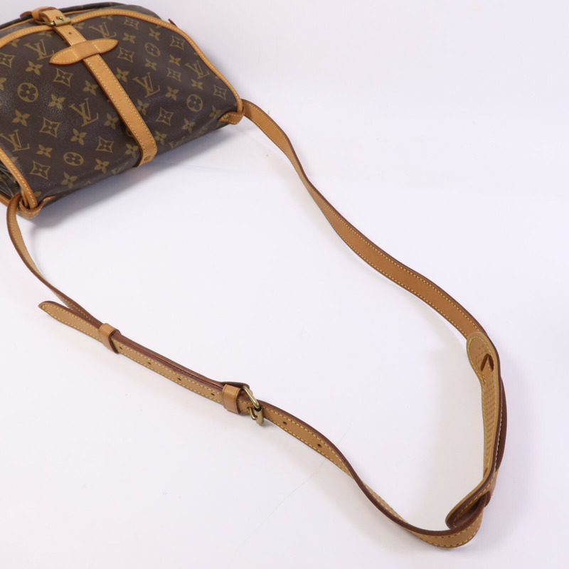 LOUIS VUITTON Monogram Saumur 30金扣肩背袋-7