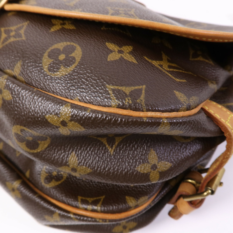 LOUIS VUITTON Monogram Saumur 30金扣肩背袋-10