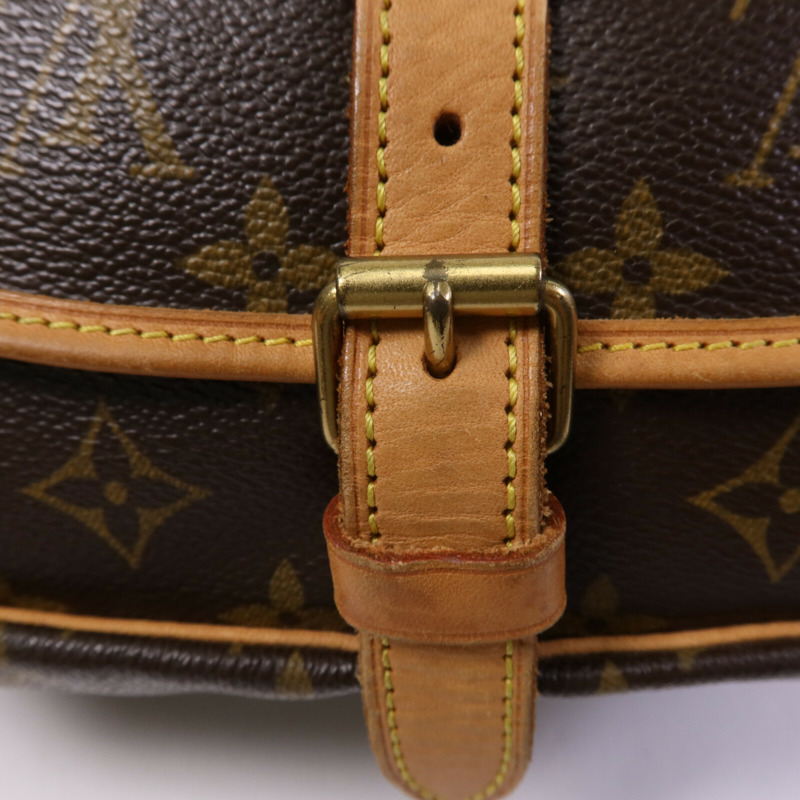 LOUIS VUITTON Monogram Saumur 30金扣肩背袋-12